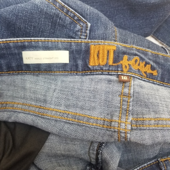 Kut from the Kloth Katy Ankle Straight Jeans Sz 16 - Picture 2 of 8
